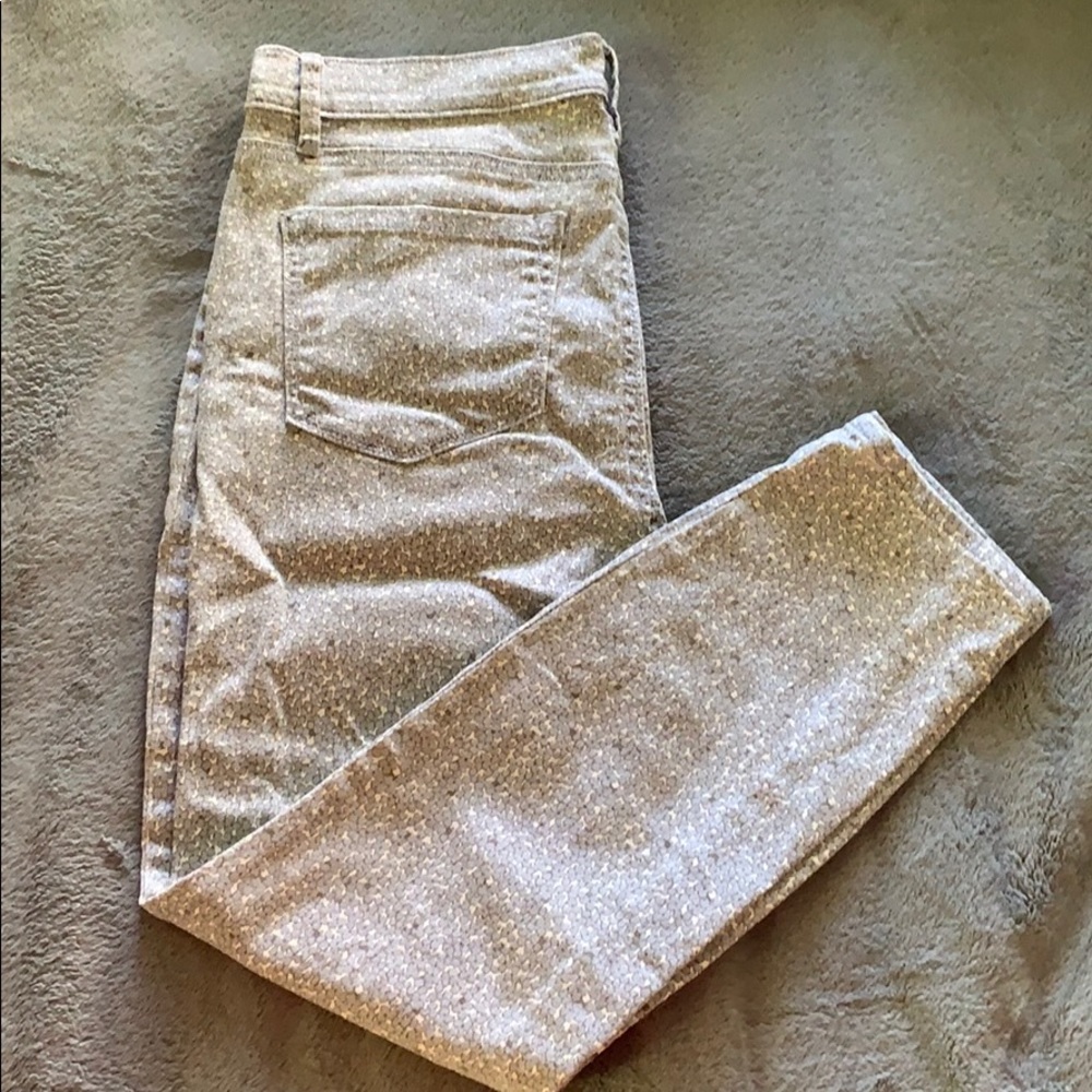 NWOT loft pattern skinny jeans